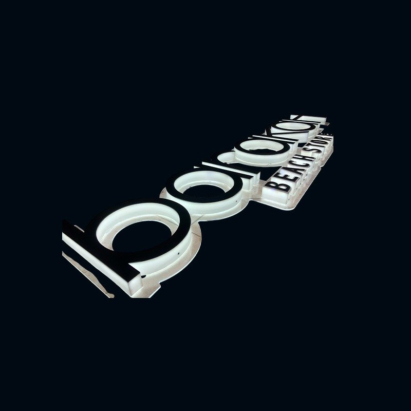 Aviso Acrílico Letras 3D