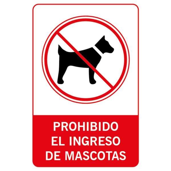 Prohibido el Ingreso de Mascota