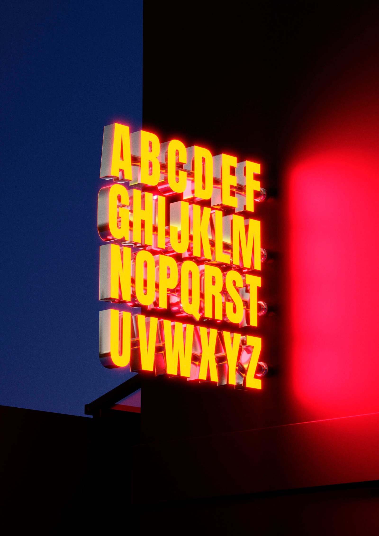 Letras acrílicas 3D